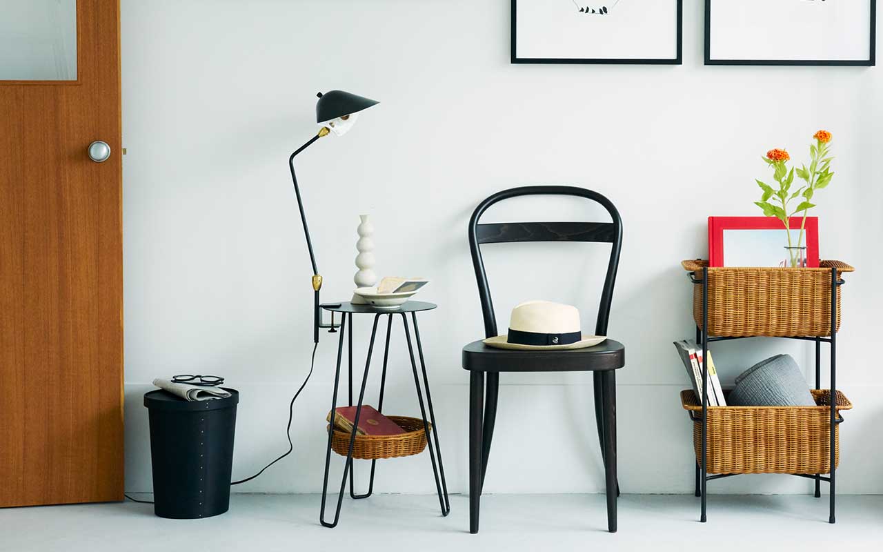 WALLABY BASKET STAND Black｜その他インテリアアクセサリ｜IDEE SHOP