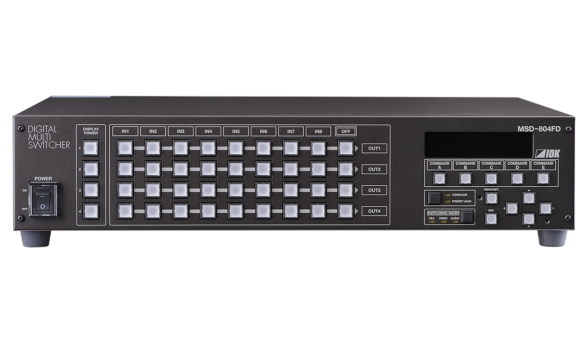 MSD-804FD デジタルマルチスイッチャー | 株式会社アイ・ディ・ケイ