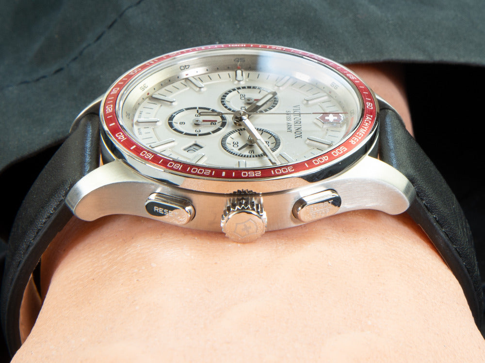 Victorinox Alliance Sport Chronograph Quartz Watch, Black, 44 mm