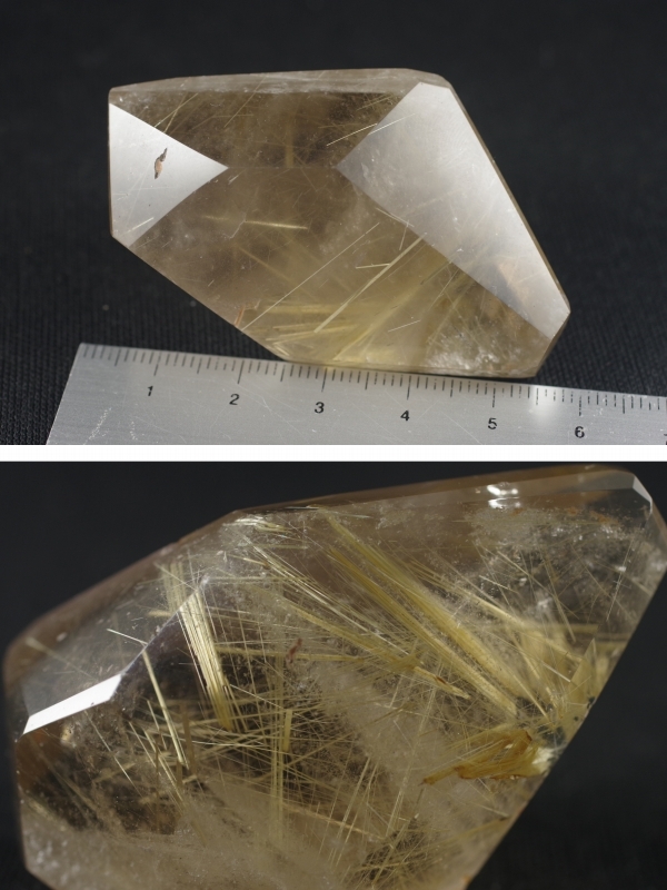 ルチルクォーツ原石磨き69g 天然石販売 名取貴石 天然石・国産原石