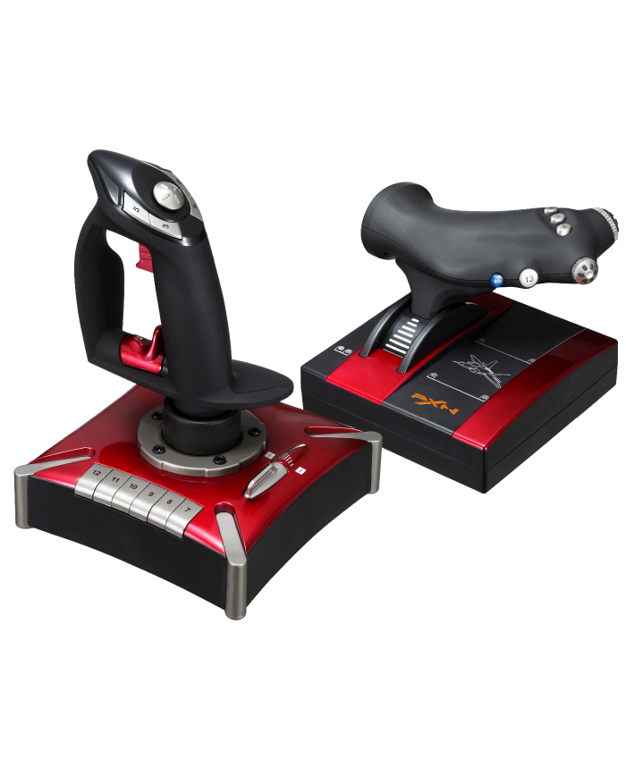 フライトシミュレーション スロットル&ジョイスティックコントローラー