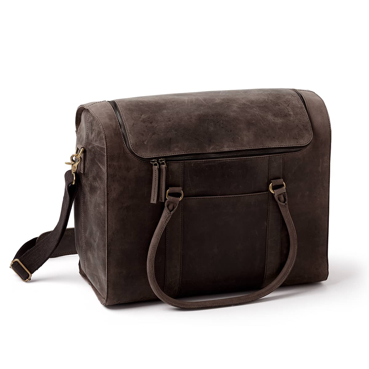 Leather Wine Duffel Bag #27369 | IWA Wine