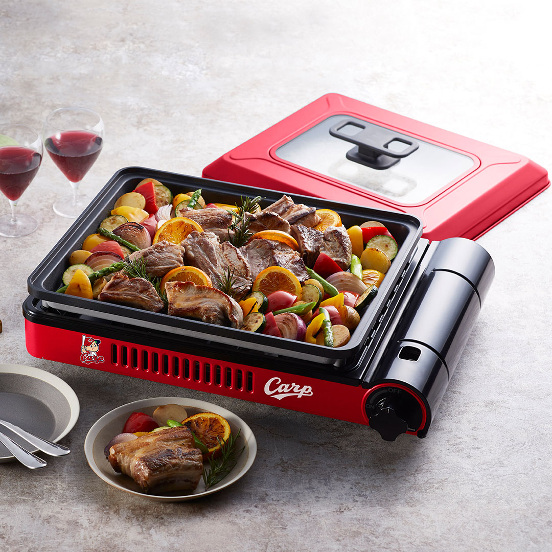 イワタニ カセットガスホットプレート 焼き上手さんCarp CB-GHP-B-CARP