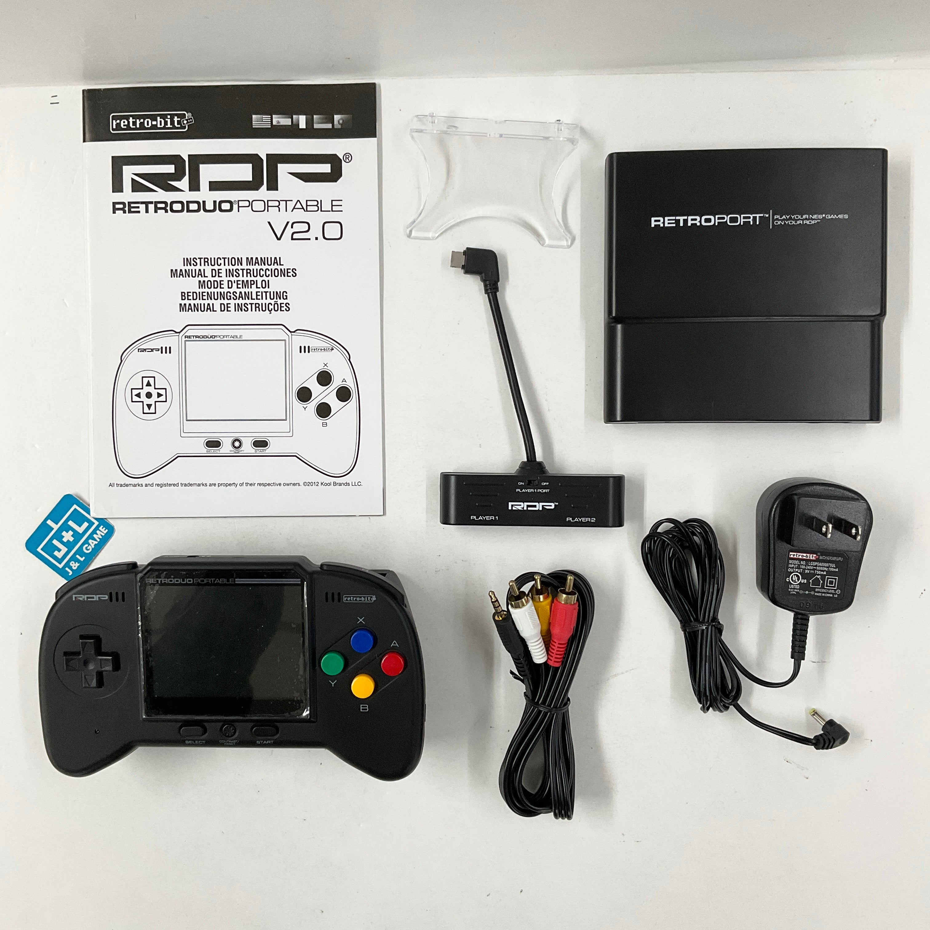 Retro-Bit RetroDuo Portable V2.0 Core Edition (Black) - (SNES