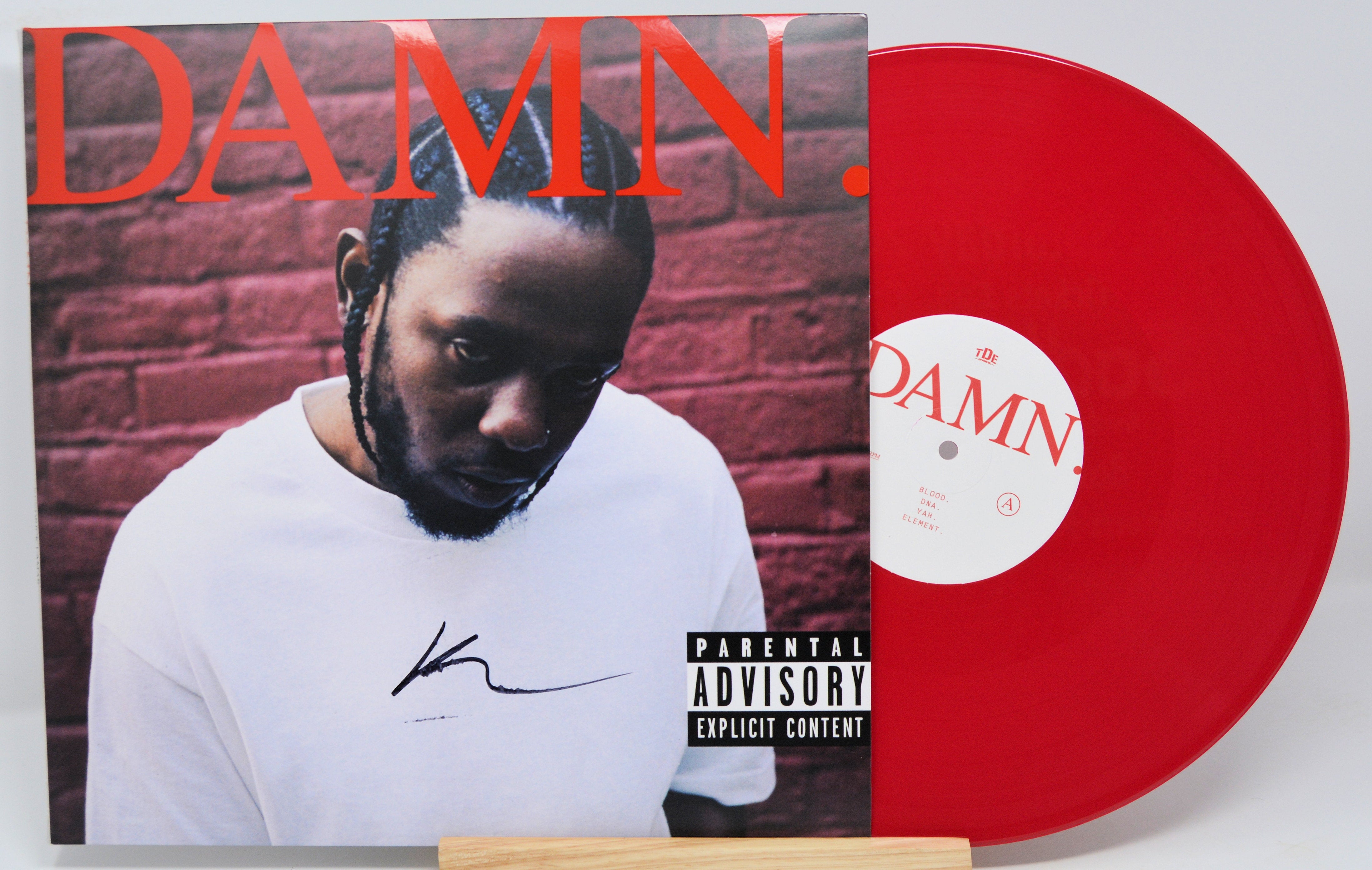 Kendrick Lamar - DAMN (Signed), Vinyl Record Album 2LP Red – Joe's
