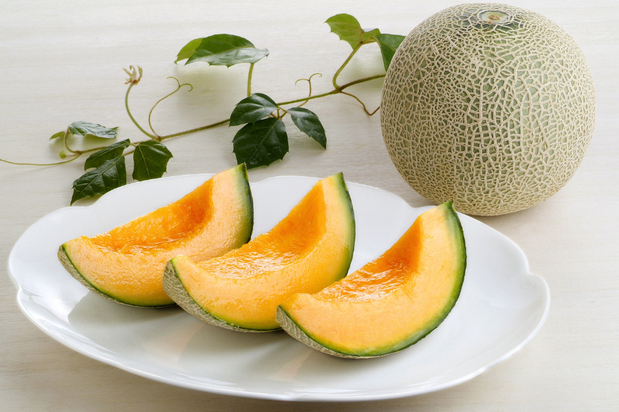 ◎茨城県産クインシーメロン 3L×4玉入（秀・優） 【4月17日頃より順次