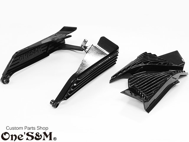 CBR400F専用 フィン形状 サイドカバー＋エアガイド REVカバーSet