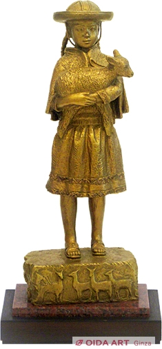 富永直樹 クスコの少女Ⅱ | 絵画など美術品の販売と買取 | 東京・銀座