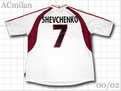 ACミラン ユニフォームショップ AC milan 2000-2002 デットストック