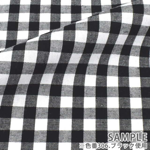 生地 ギンガムチェック（240014-3） 301.ピンク オカダヤ(okadaya) 布