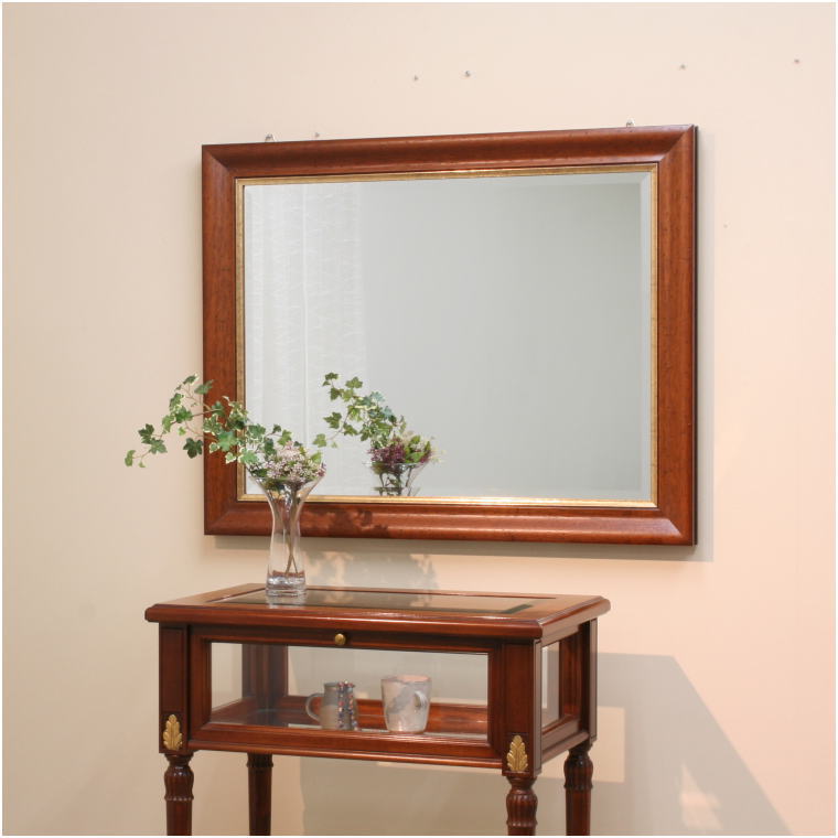 ミラー 鏡 fa1846 ウッディーウォールミラー 壁掛けミラー