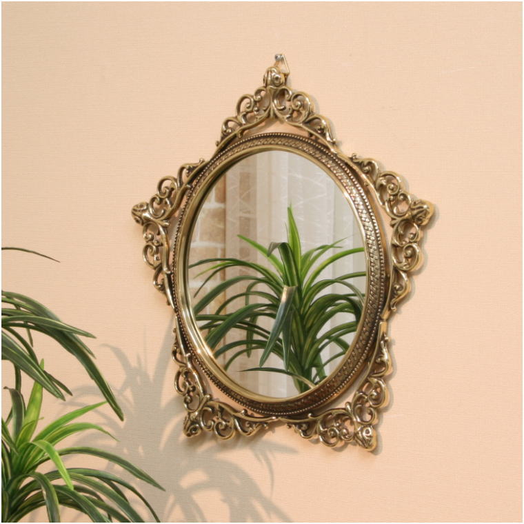 鏡 ミラー インテリアミラー st2029p 真鍮磨き仕上げ 真鍮製ウォール