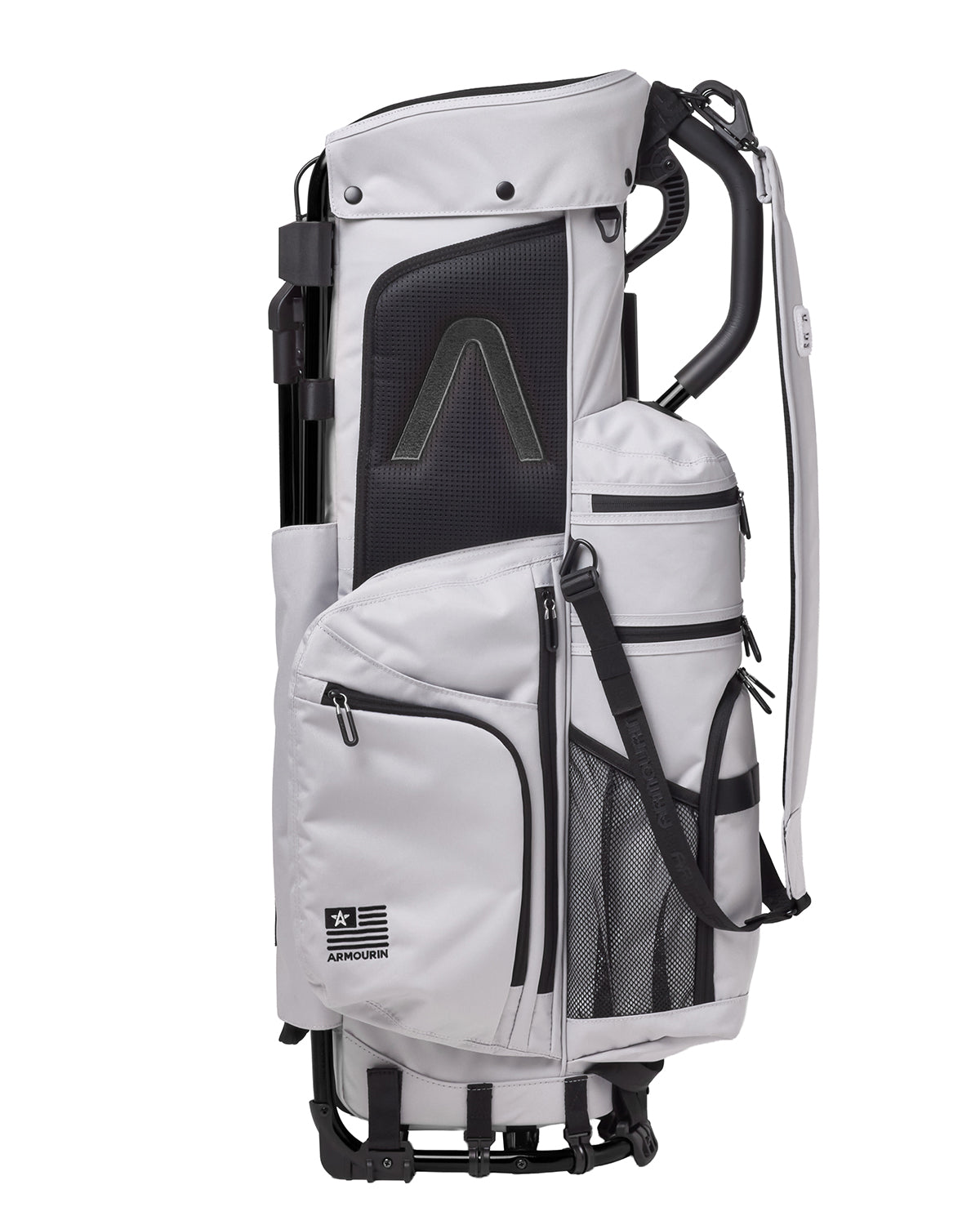 ARMOURIN アーマーイン] ゴルフ キャディバッグ ブラックフレーム