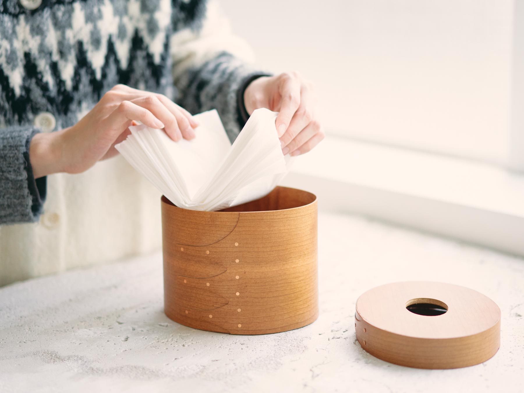 シェーカーティッシュボックス｜シェーカーボックス｜オルネ ド