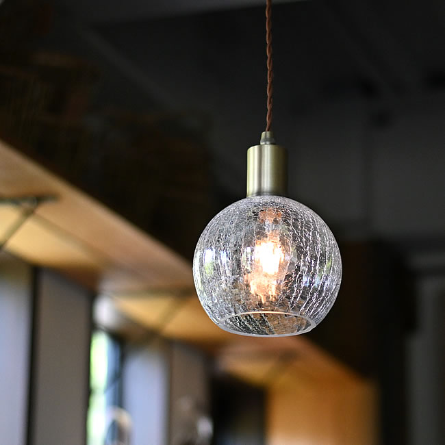 GRACE クラックガラスペンダント | ゼネラルストア オルネ