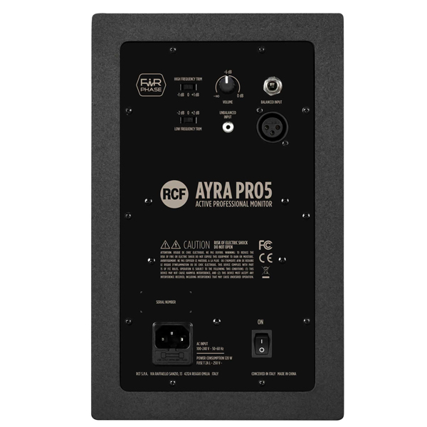 AYRA PRO 5：RCFの高品質モニタースピーカーAYRA PRO 5で快適な音楽