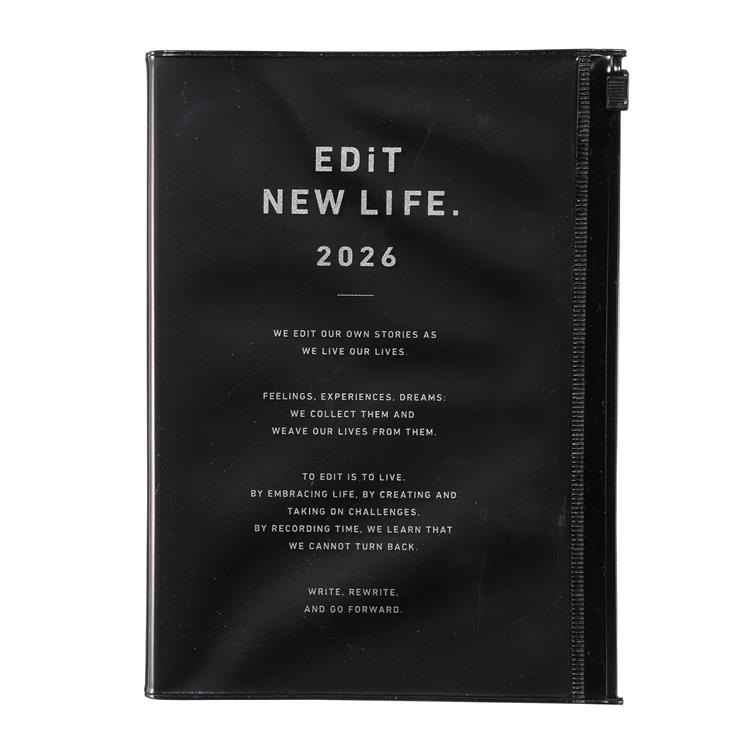 2026年4月始まり手帳 デイリー B6変形 EDiT タイポポケット ランプ