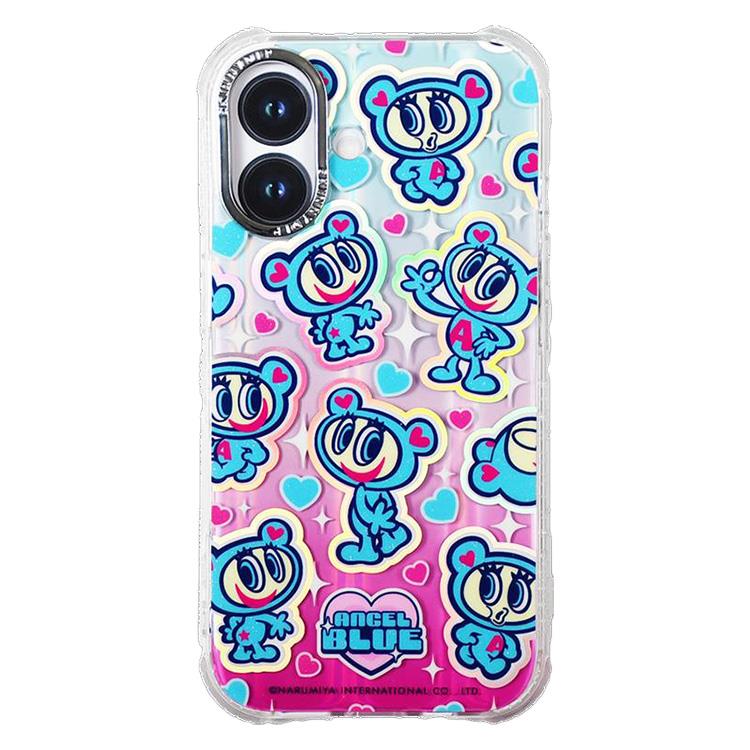 iPhone16用ケース エンジェルブルー リピート(リピート): ファッション