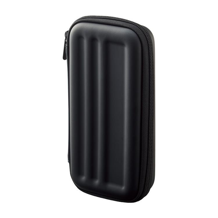 ペンケース XCOA ハードシェル ライト ブラック: ステーショナリー