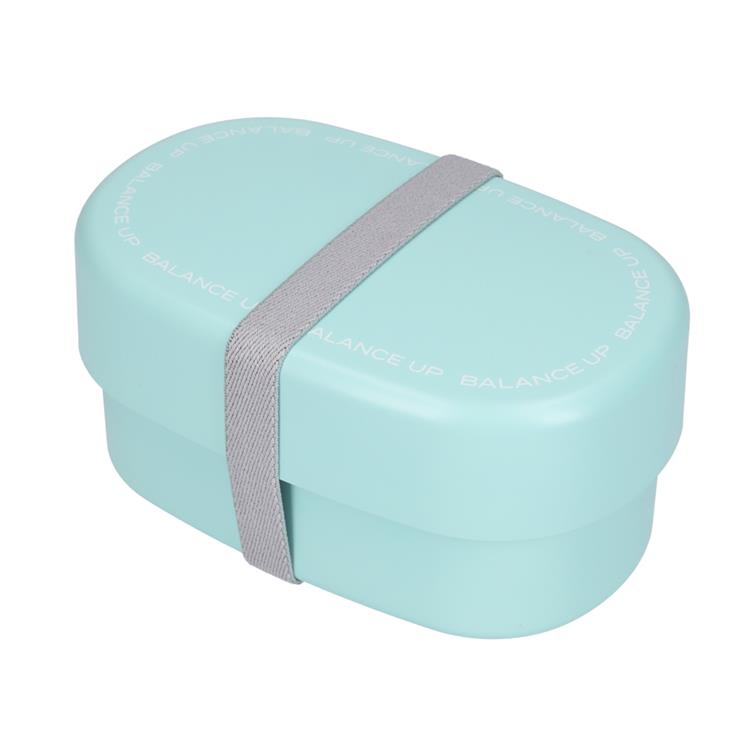 オーバルランチボックス 570ml ブルー バランスアップ お弁当箱