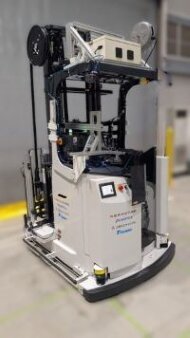 物流倉庫向け遠隔フォークリフト操作システム」フィールド実証実験を