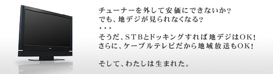 ケーブルテレビ（CATV）向けデジタルハイビジョン液晶テレビ - 特長