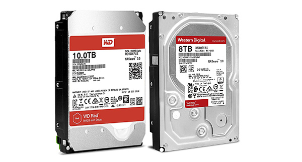 ウェスタンデジタル社製「WD Red」の3.5型内蔵ハードディスクの8TB