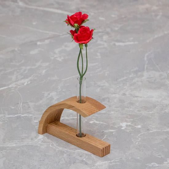 無垢の家具とインテリア雑貨『Latree ラトレ』|1輪挿し曲木C