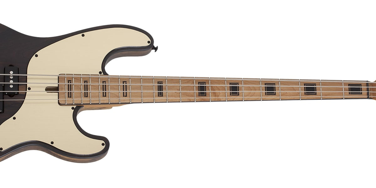 Schecter Model-T 4 Exotic Ziricote 4-String Electric Bass, Natural
