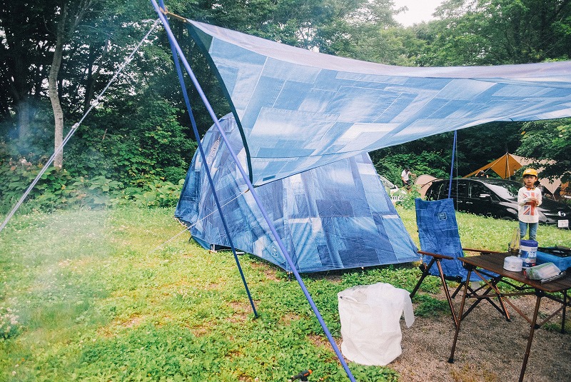 コールマン インディゴレーベル タープ付き Coleman IL XPヘキサタープ