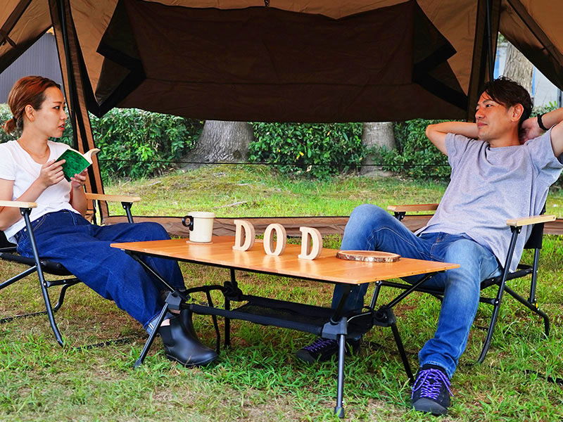 かなりイイね！DODから3段階に高さが調整できる「キャナリーテーブル