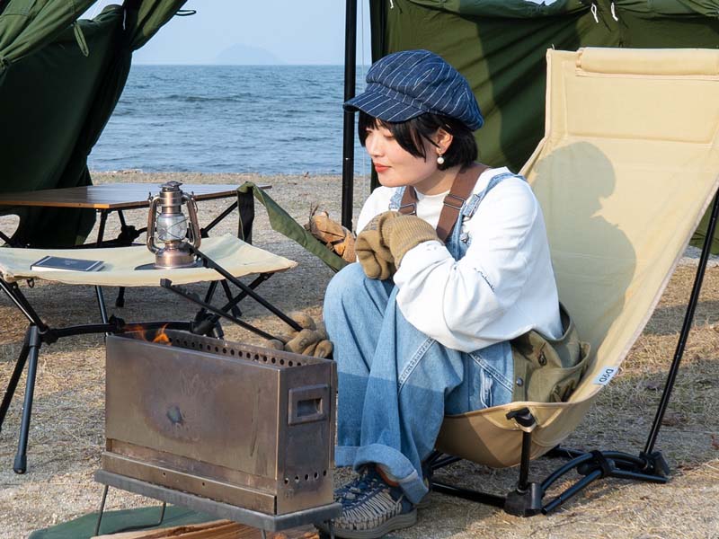 DOD】足が伸ばせるオットマン付き！ハイバック仕様の極楽チェア