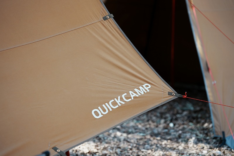 クイックキャンプのTCテント&タープに新色登場！ サンドとカーキの