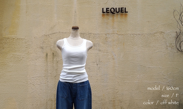 CIOTA シオタ 【レディース】Ribbed Tank Top 商品詳細｜LEQUEL