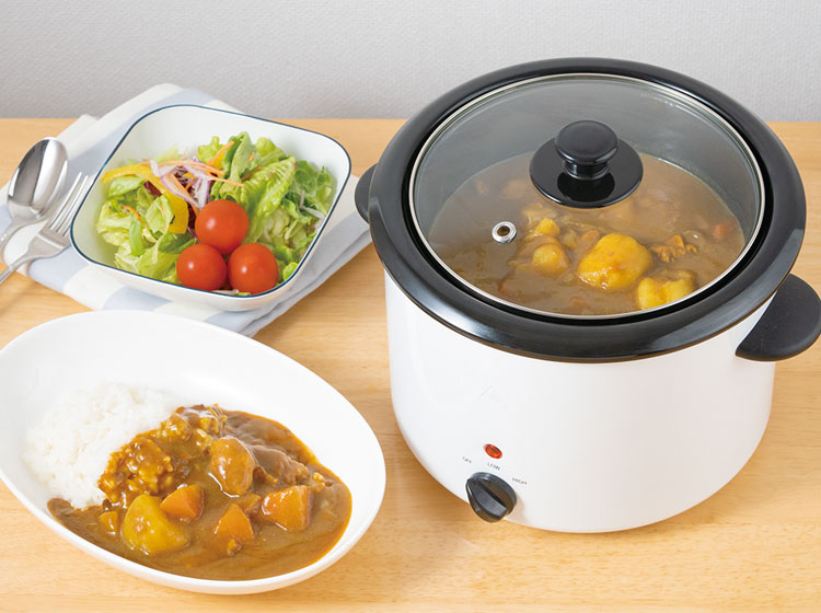 新発売！レトロな白い電気煮込み鍋で“ほったらかし調理”『電気煮込み鍋