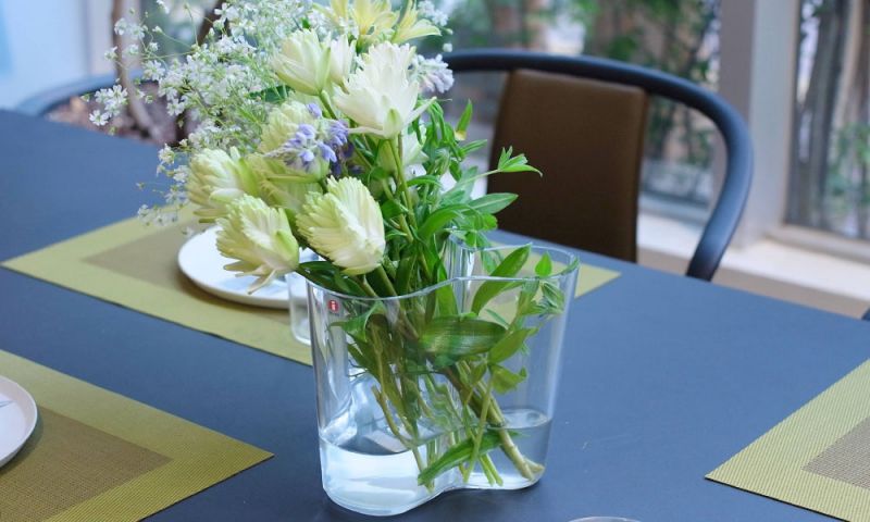 アルヴァ アアルト フラワーベース160mm / クリア - 花瓶・フラワー