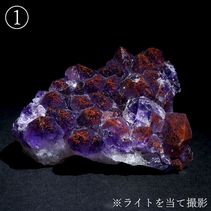 レッドキャップ 酸化鉄 紫水晶 Amethyst 2月誕生石 恋愛運 癒し