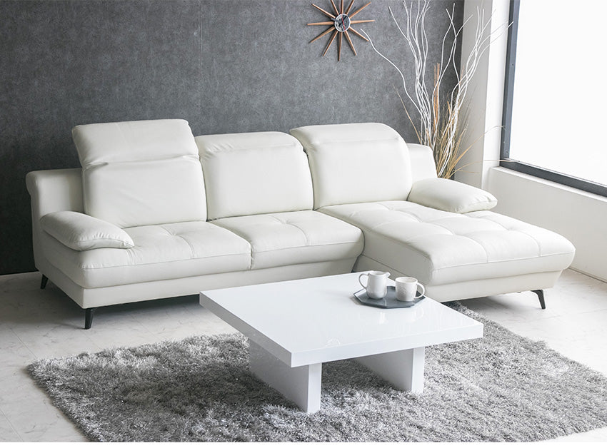 lushroom カウチソファ 本革 3人掛け 4人掛け レザー リクライニング