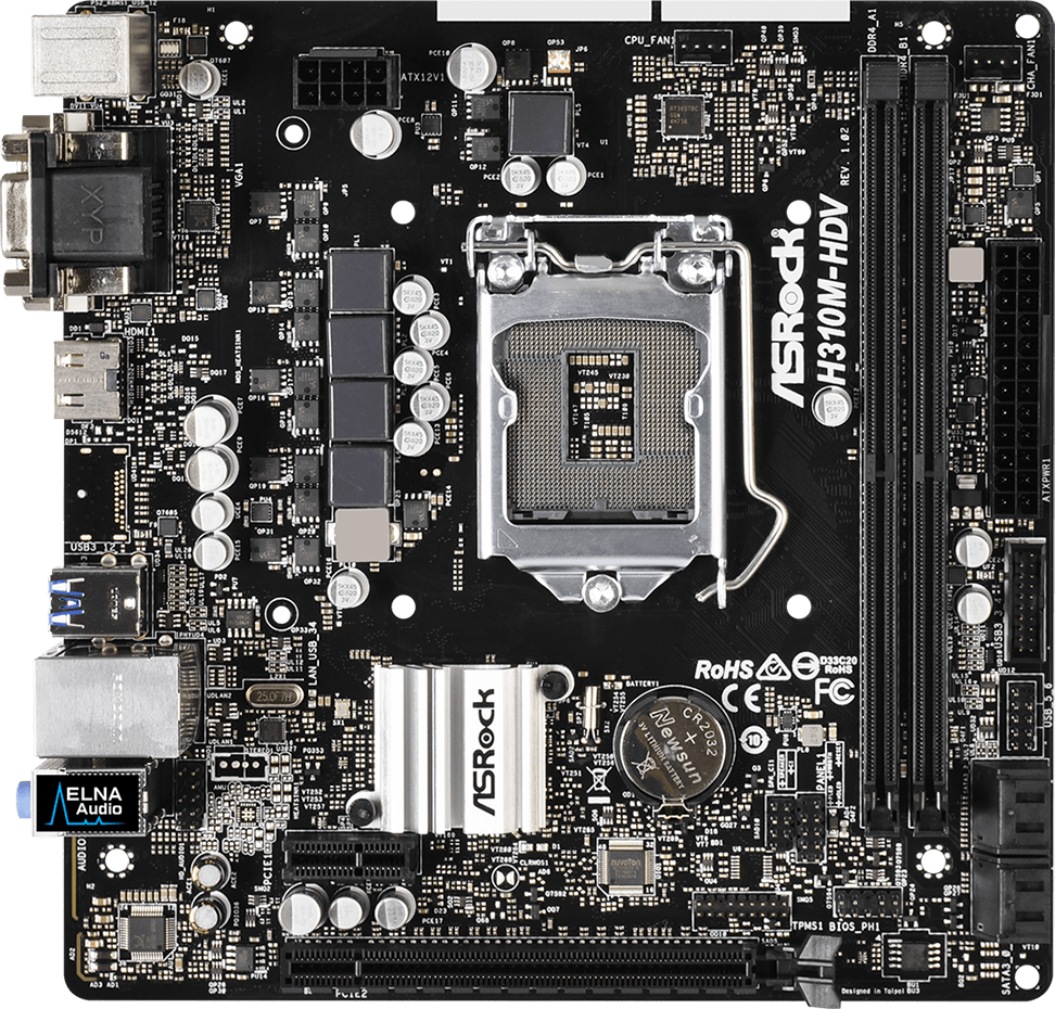 Asrock H310M-HDV - Motherboard Specifications On MotherboardDB