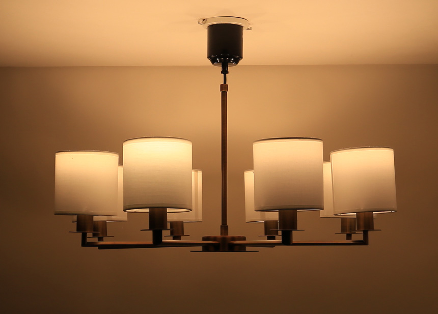 LEDシャンデリア 8灯 セード付き GCH001-8SD | おしゃれなインテリア