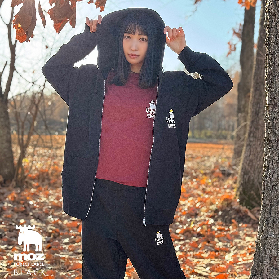 土くれプリンセス さおりの暮らし×moz FOREST LABEL コラボZIPパーカー