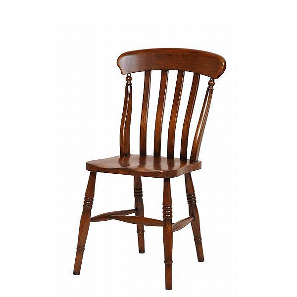 英国アンティークリプロダクト オーク スラットバックチェア 【玄関前