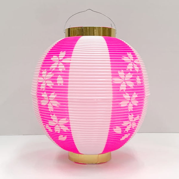 ポリ提灯 ちょうちん 尺丸 桜柄 桜まつり用 - お花見、桜祭りなどに