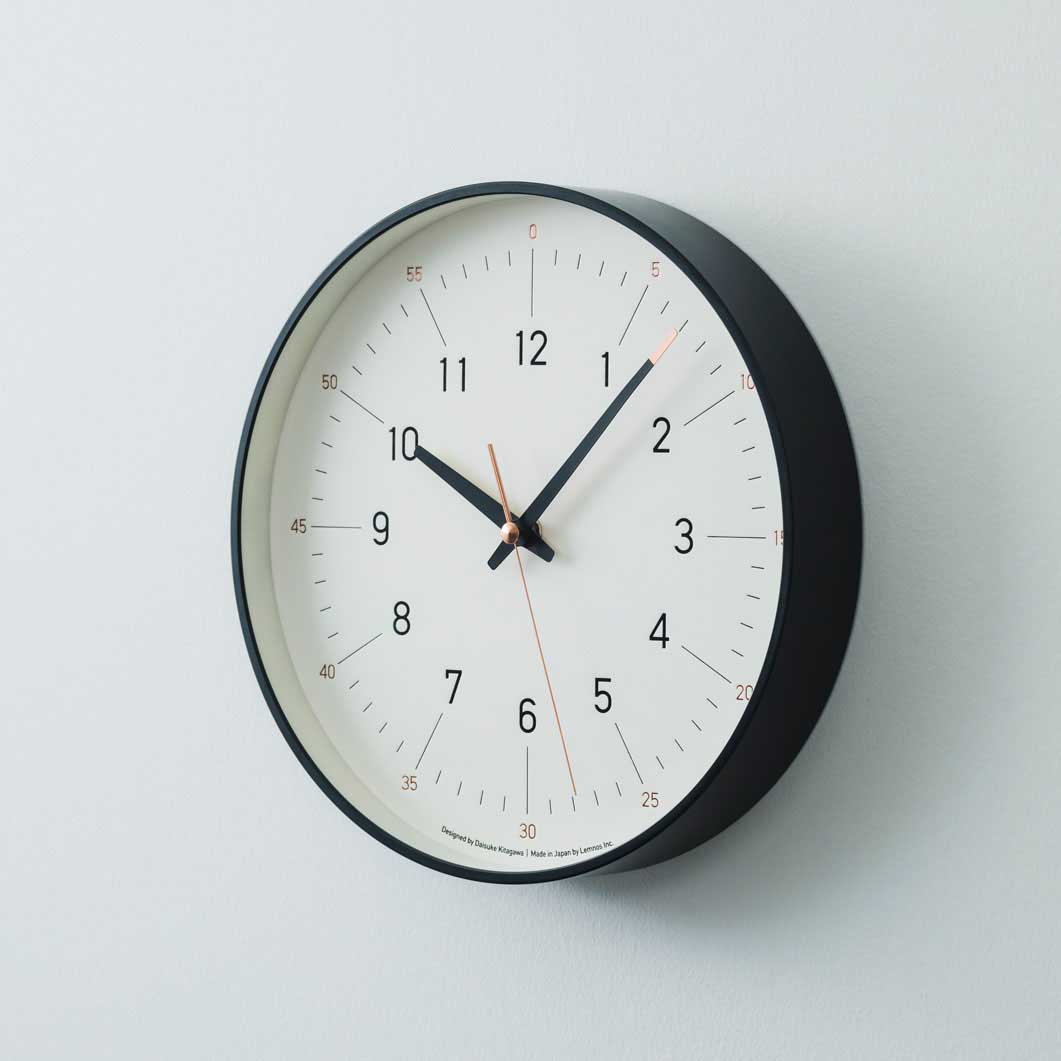 Essent ウォールクロック ホワイト(ホワイト)：ホーム