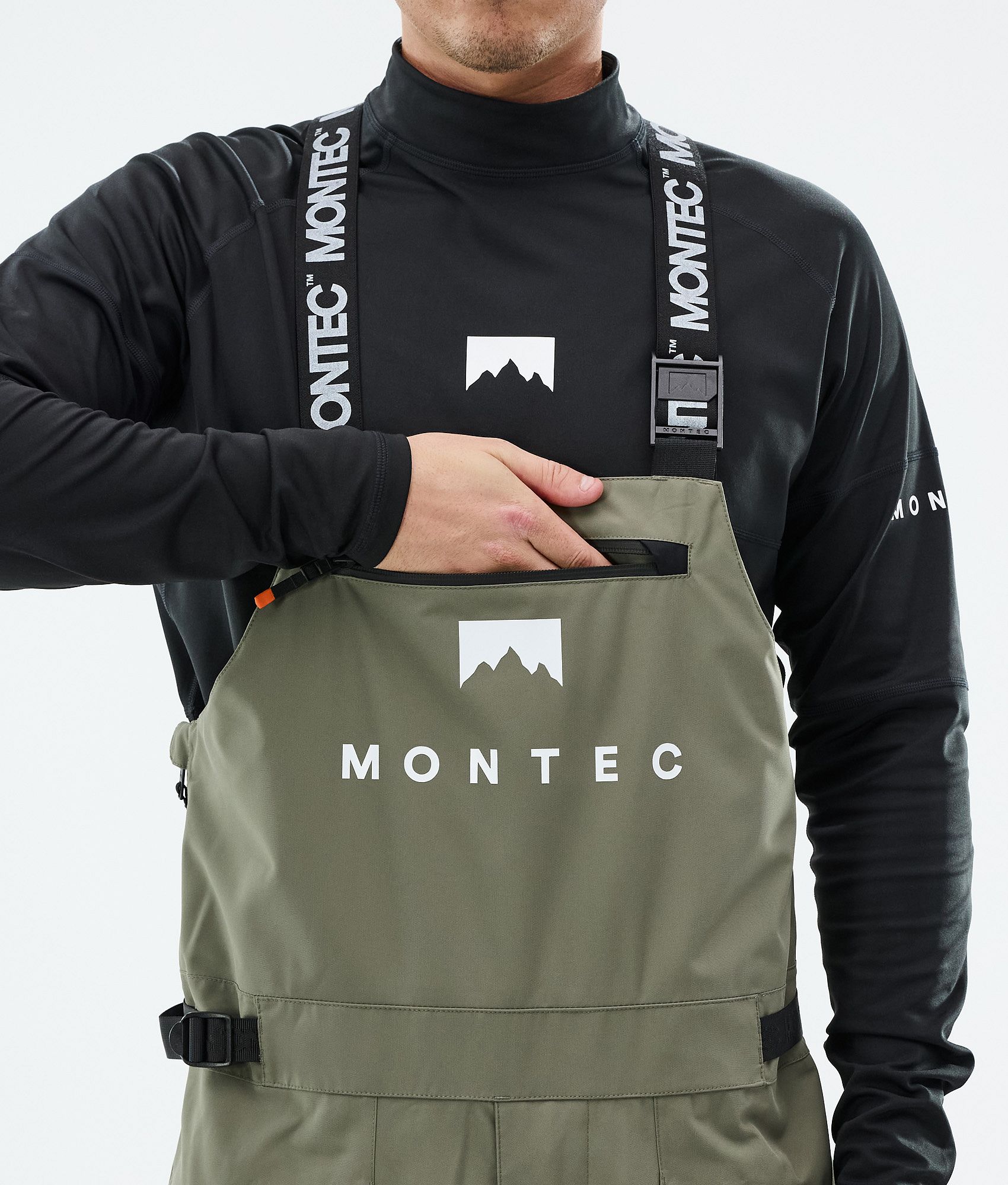 Montec Arch Snowboard Pants Men Greenish/Black | Montecwear CA