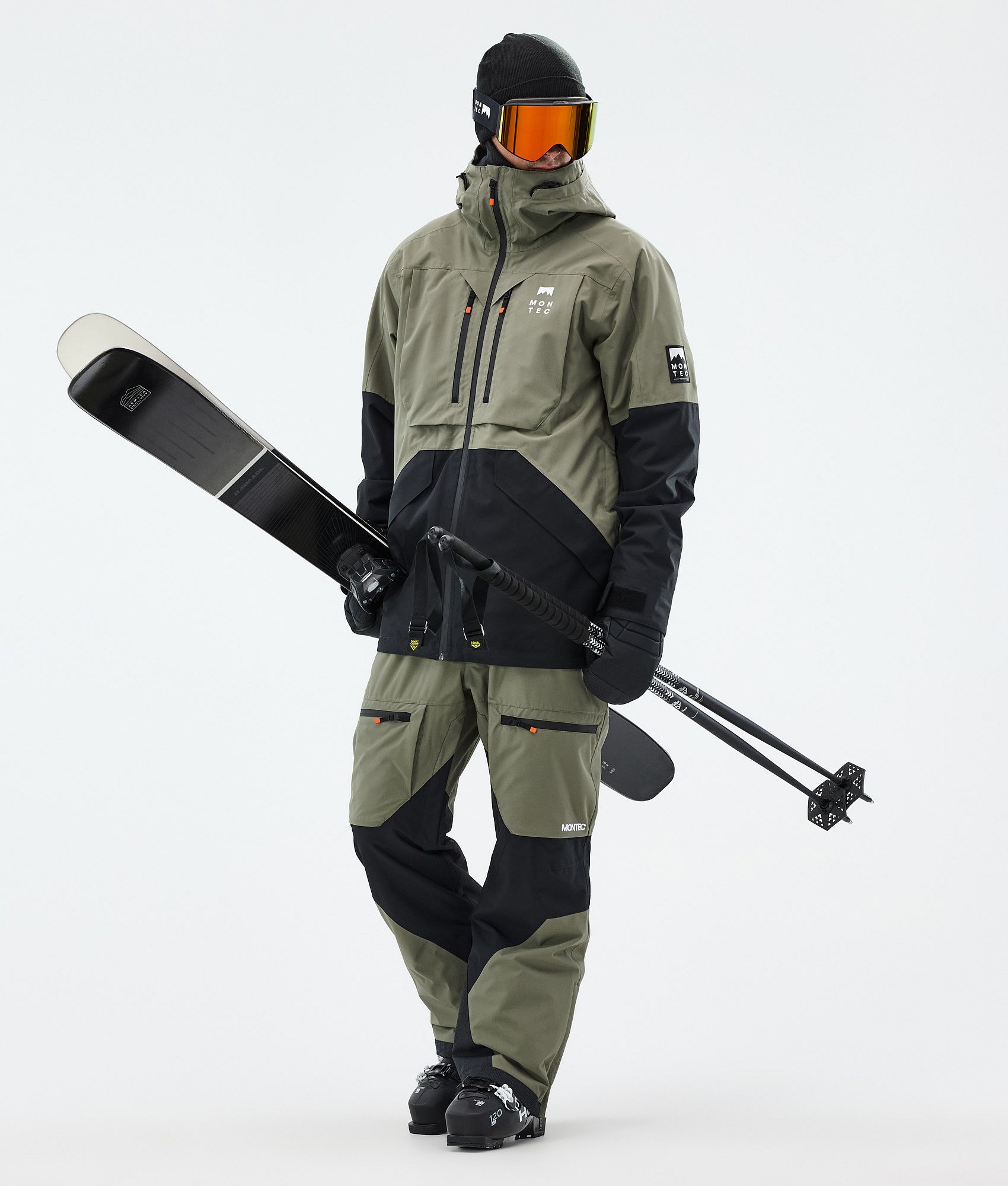 Montec Arch スキーパンツ メンズ Greenish/Black - グリーン