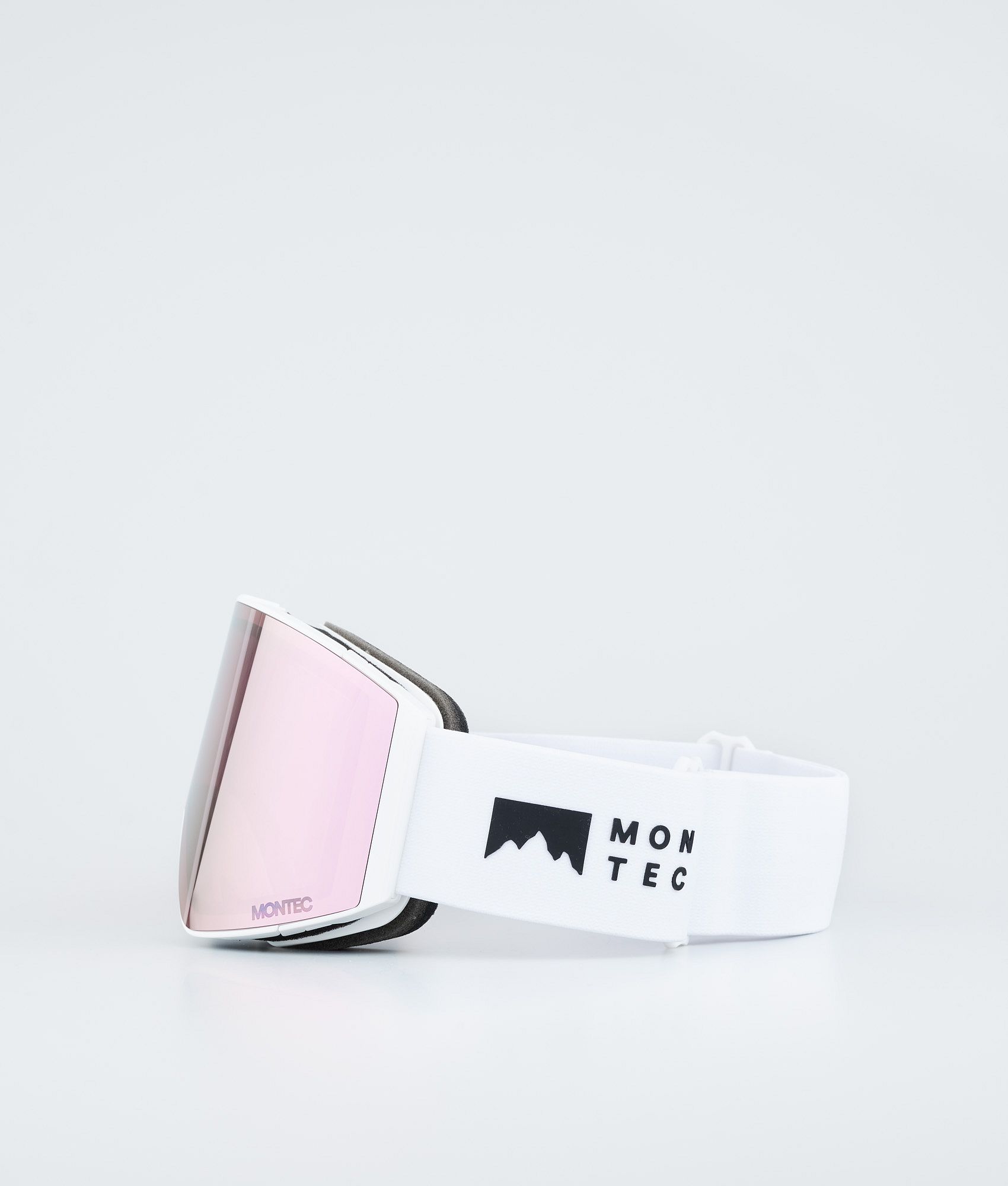 Montec Scope Ski Goggles White W/Rose Mirror | Montecwear.com