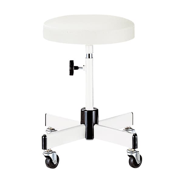マツヨシ クランケチェア(白) キャスタータイプ 診察椅子 23-6908-00