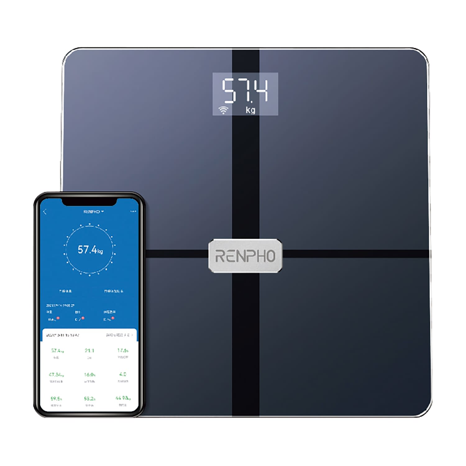 体組成計 Premium 体重計 25-7295-00 RENPHO ES-WBE28(ブラック