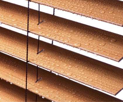 ウッドパーフェクト50mm(耐水) ヨコ型ウッドブラインド ナニック｜木製